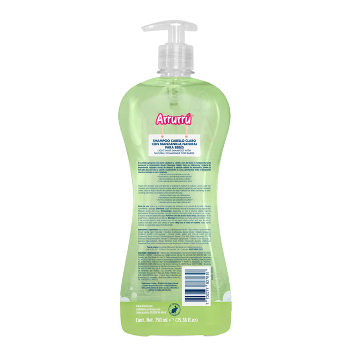 Shampoo Arrurrú Cabello Claro X 750 Ml