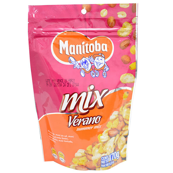 Manitoba Mix Verano Mani Habas Maiz Almendra X 170G