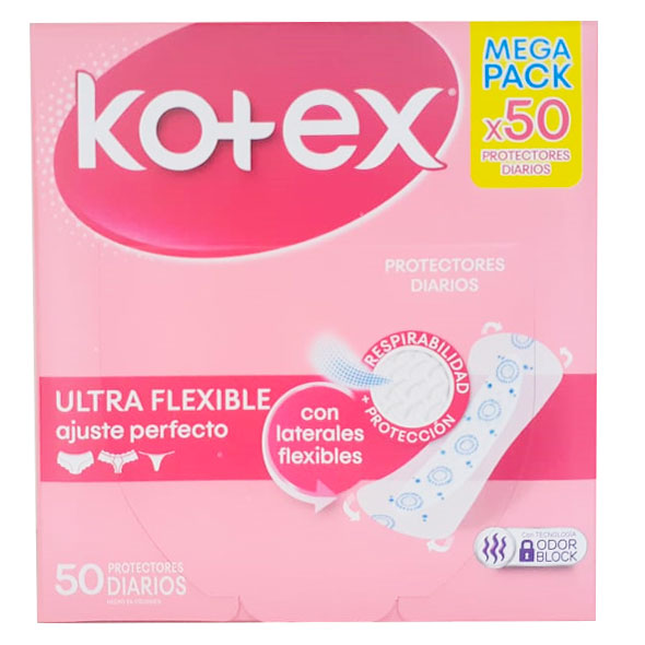 Kotex Ultra Flexible Protector Diario X 50 Unidades