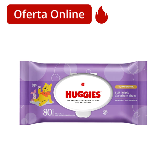 Toallitas Húmedas Huggies Ultraconfort X 80 Unidades