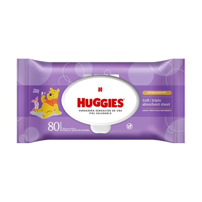 Toallitas Húmedas Huggies Ultraconfort X 80 Unidades