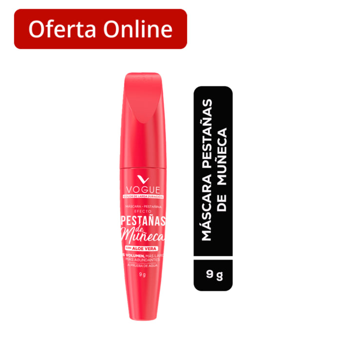 Mascara De Pestaña Vogue Efecto Pestañas De Muñeca X 9G