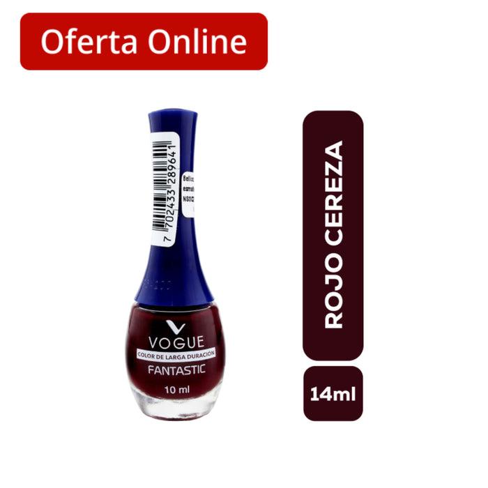 Esmalte Vogue Fantastic Rojo Cereza 37 X 10Ml