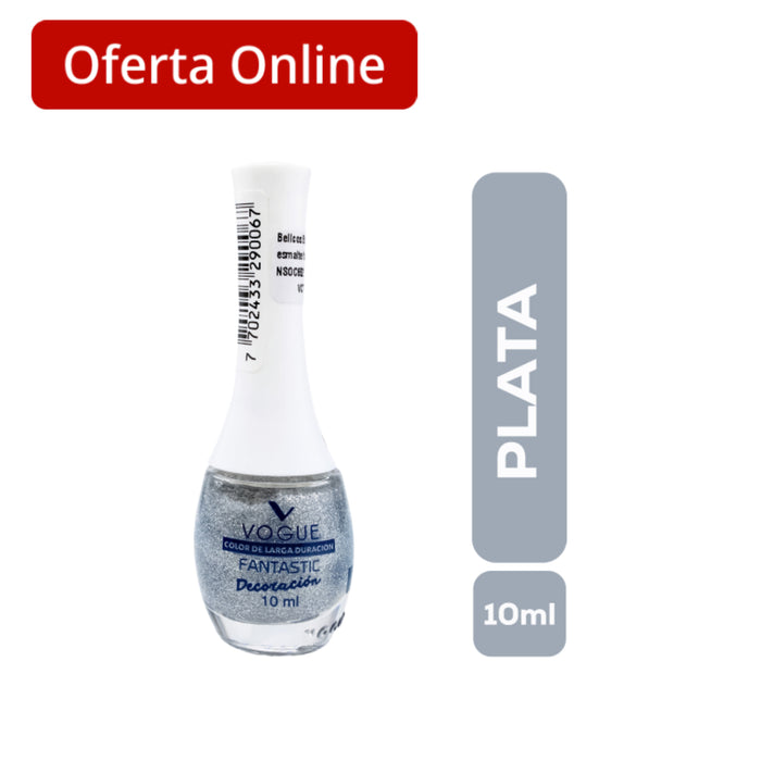 Esmalte Vogue Fantastic Plata 46 Deco X 10Ml