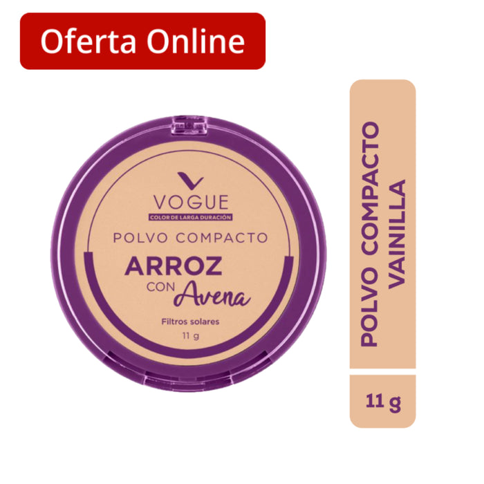 Polvo Vogue Compacto De Arroz Vainilla X 11G