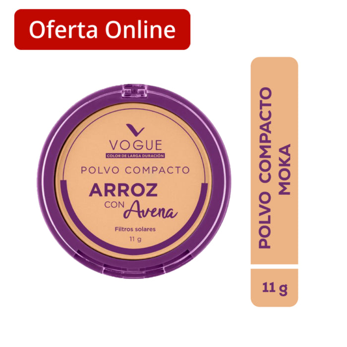 Polvo Vogue Compacto De Arroz Moka X 11G