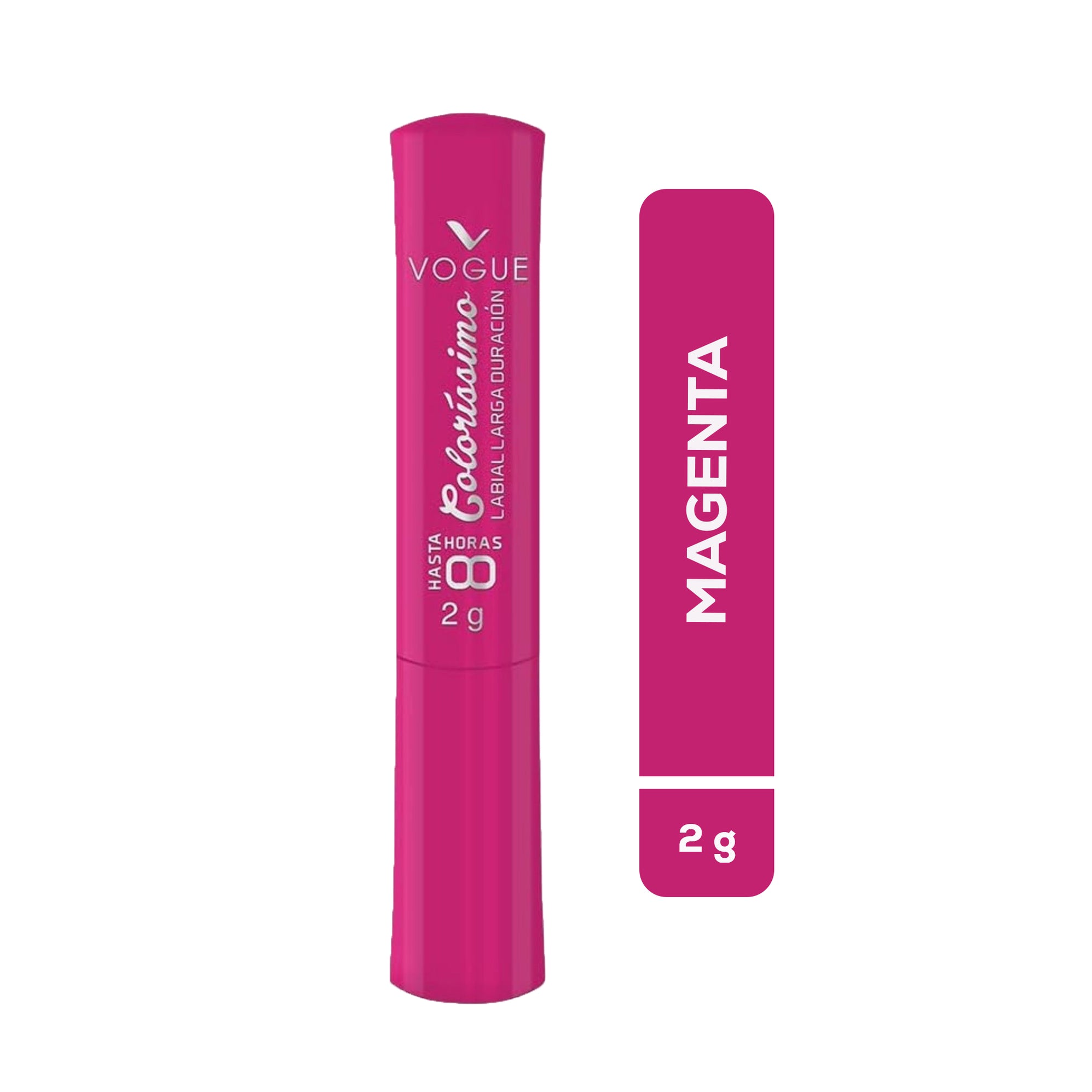 Labial Vogue Colorissimo Larga Duración Magenta— Farmacorp