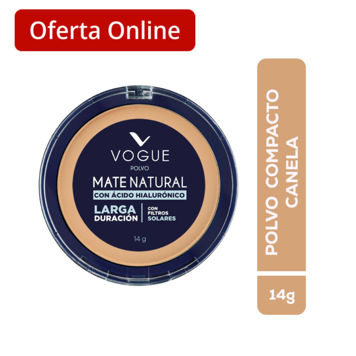 Polvo Compacto Vogue Natural Canela X 14G