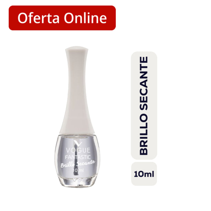 Esmalte Vogue Fantastic Tratamiento Brillo Secante X 10Ml