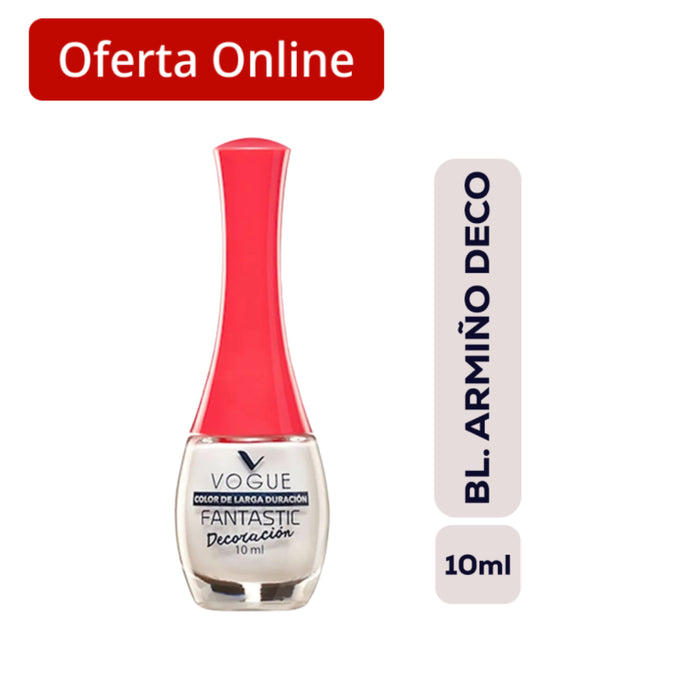 Esmalte Vogue Fantastic Blanco Arm Deco 02 Ren X 10Ml