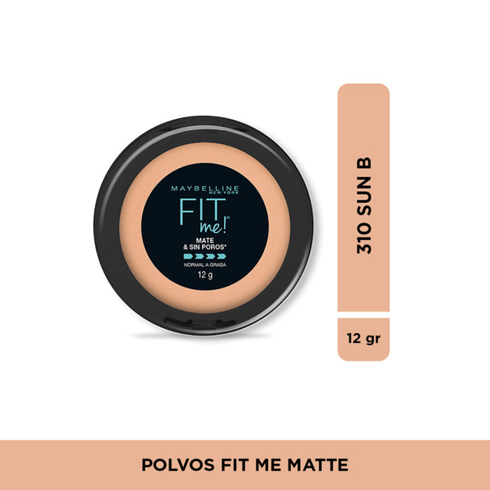 Maybelline Fitme Polvo Matte+Poreless 310 Sun Beige