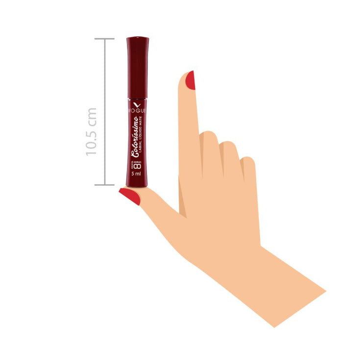 Labial Vogue Liquida Colorissimo Granate X 5Ml