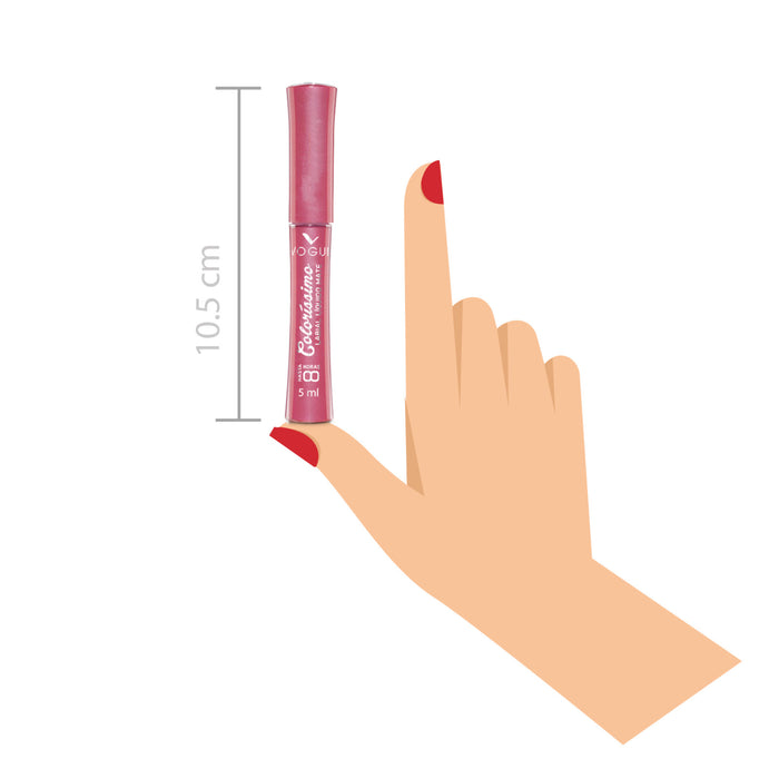 Labial Vogue Liquido Mate Colorissimo Carmin X 5Ml