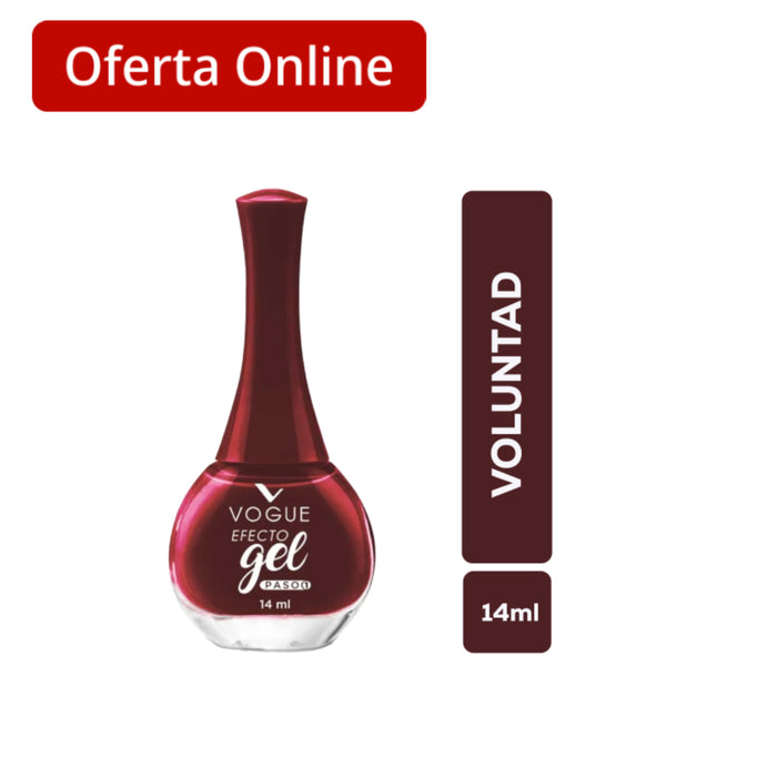 Esmalte Vogue Efecto Gel Voluntad X 14Ml