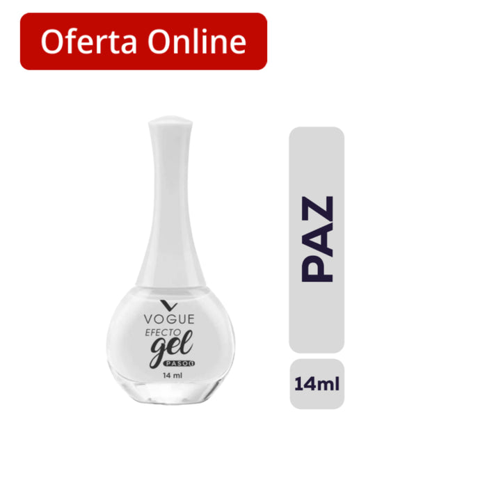 Esmalte Vogue Efecto Gel Paz X 14Ml
