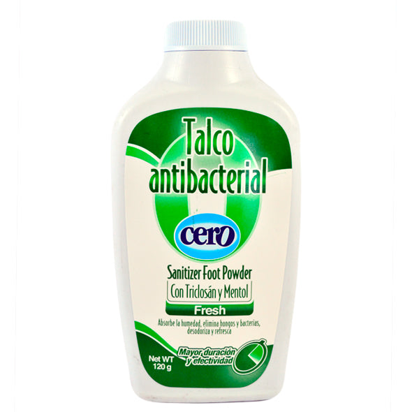 Cero Talco Antibacterial Fresh X 120G