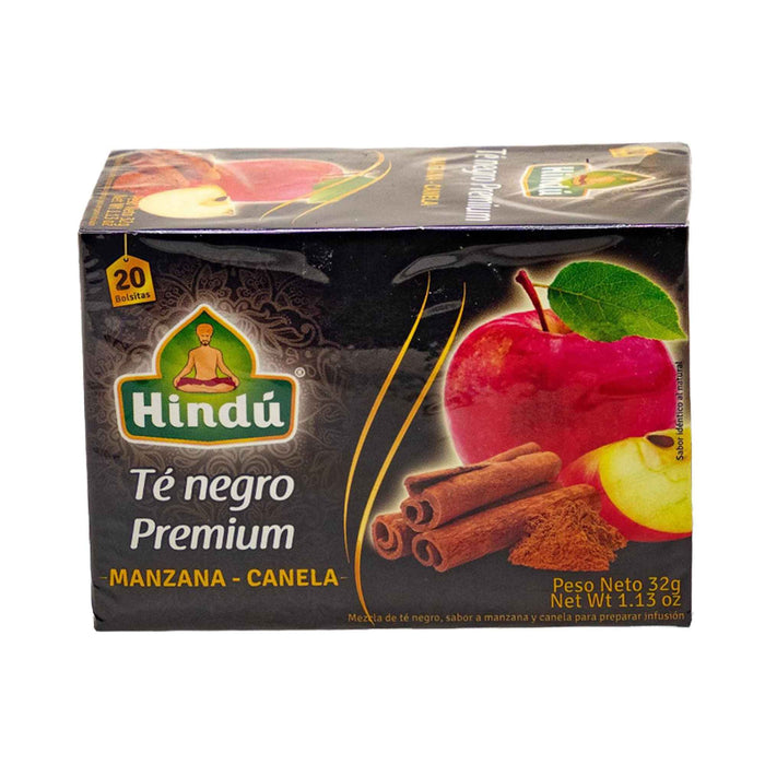 Hindu Te Negro Premium Manzana Y Canela X 20 Unidades