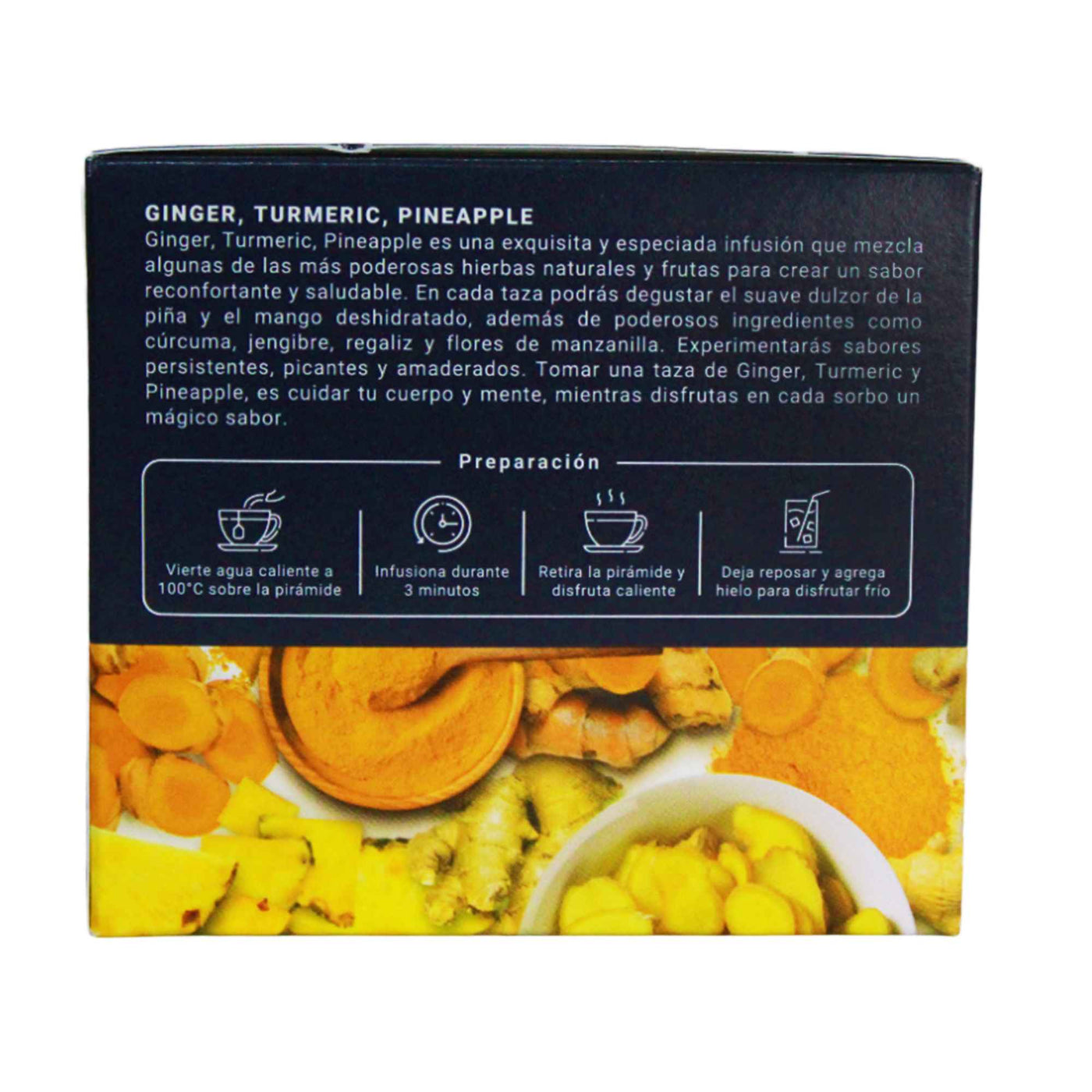 Té Herbal Bitaco Jengibre Cúrcuma Piña - 10 Bolsitas— Farmacorp