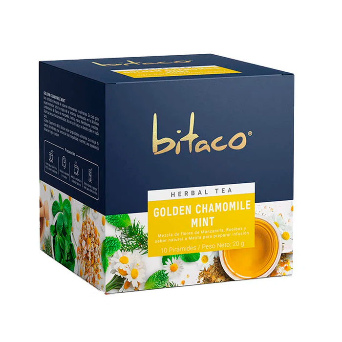 Bitaco Te Herbal Golden Chamomile Mint X 10 Unidades