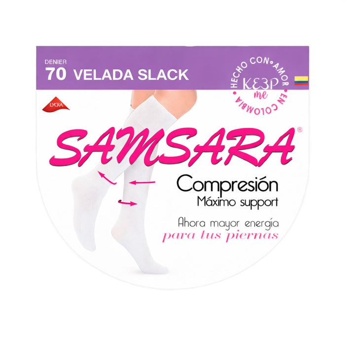 Medias Samsara Compression Maximo Support Blanco