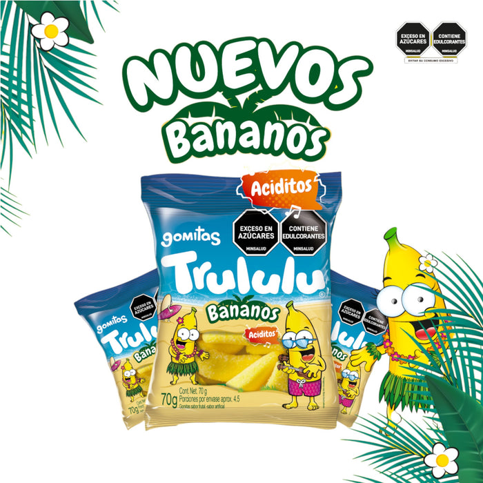 Gomitas Trululu Bananos X 70G