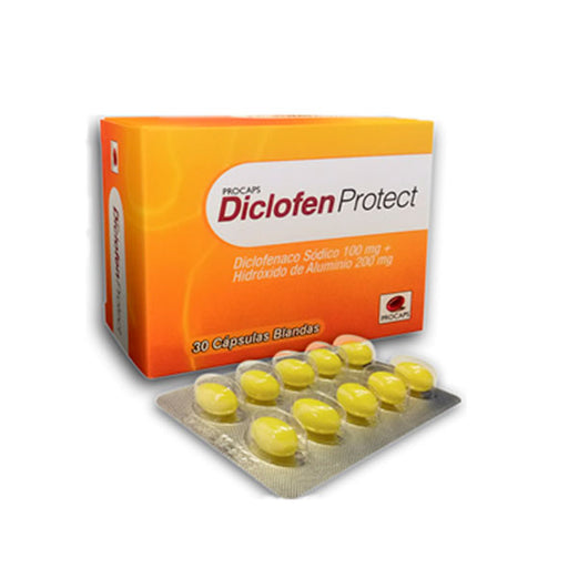Diclofen Protect Diclofenaco Sodico 100Mg Y Hidroxido De Alumi...