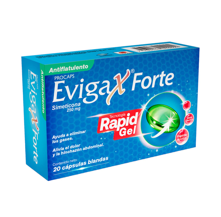 Exigax Forte 250Mg Simeticona X 20 Capsulas Blandas