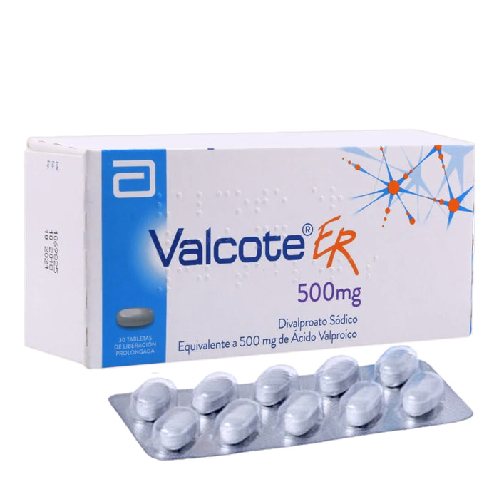 Valcote Er 500Mg Divalproato Sodico X Tableta De Liberacion Prolongada