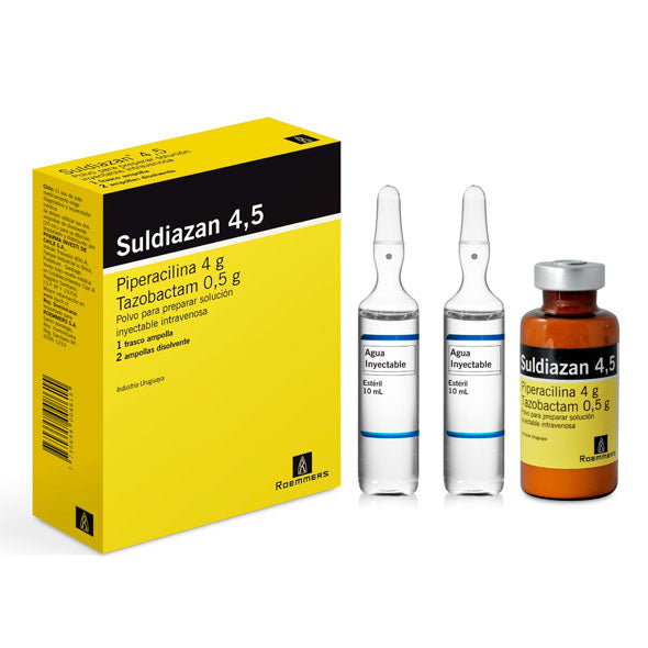 Suldiazan Piperacilina 4G Y Tazobactam 0.5G X Ampolla