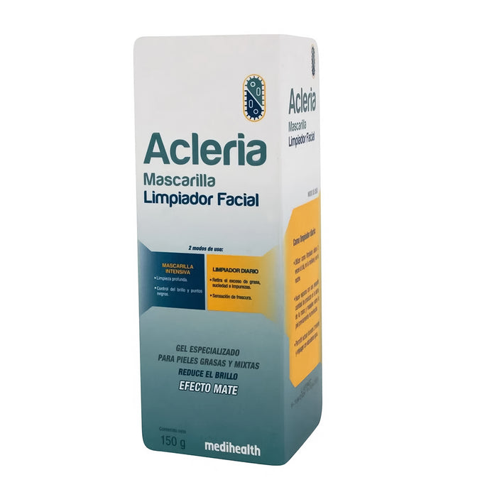 Acleria Mascarilla Limpieza Facial Gel Efecto Mate X 150G