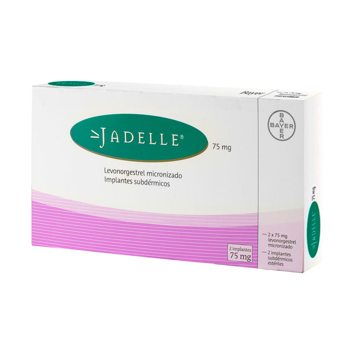 Jadelle Levonorgestrel 75Mg X 2 Implantes Subdérmicos