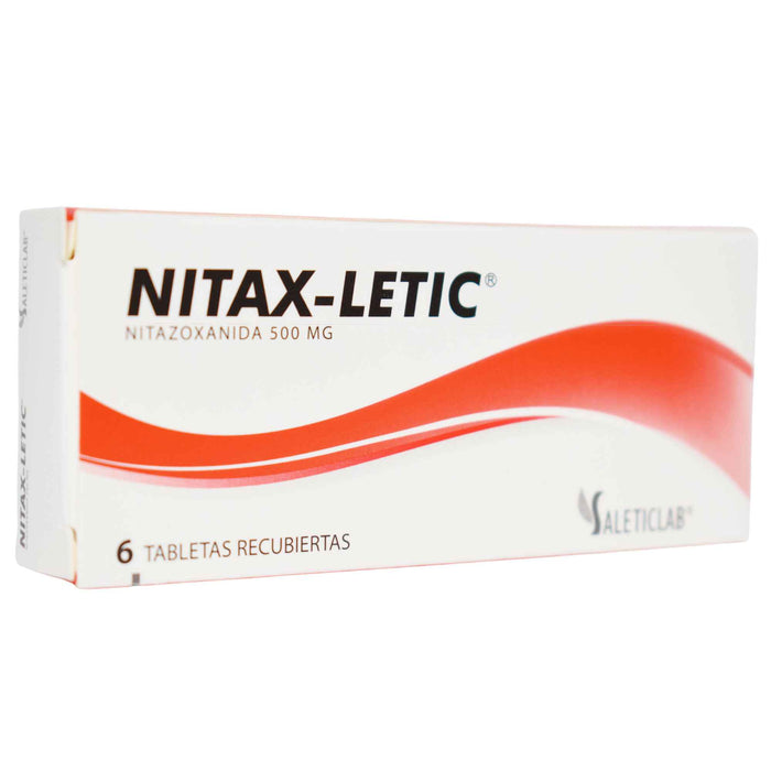 Nitax - Letic Nitazoxanida 500Mg Farmacorp X Tableta