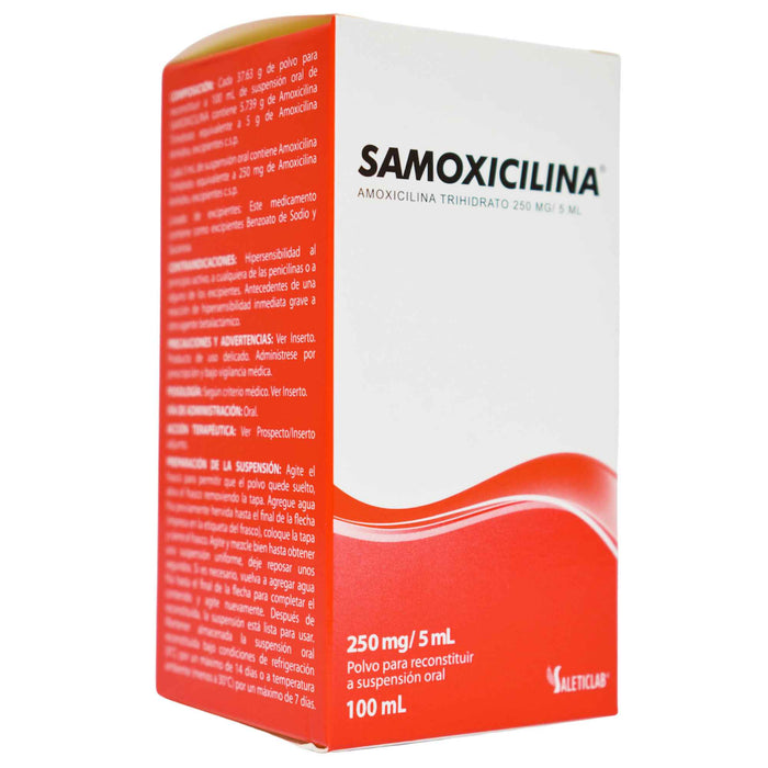 Samoxicilina 250Mg 5Ml Susp Farmacorp X 100Ml