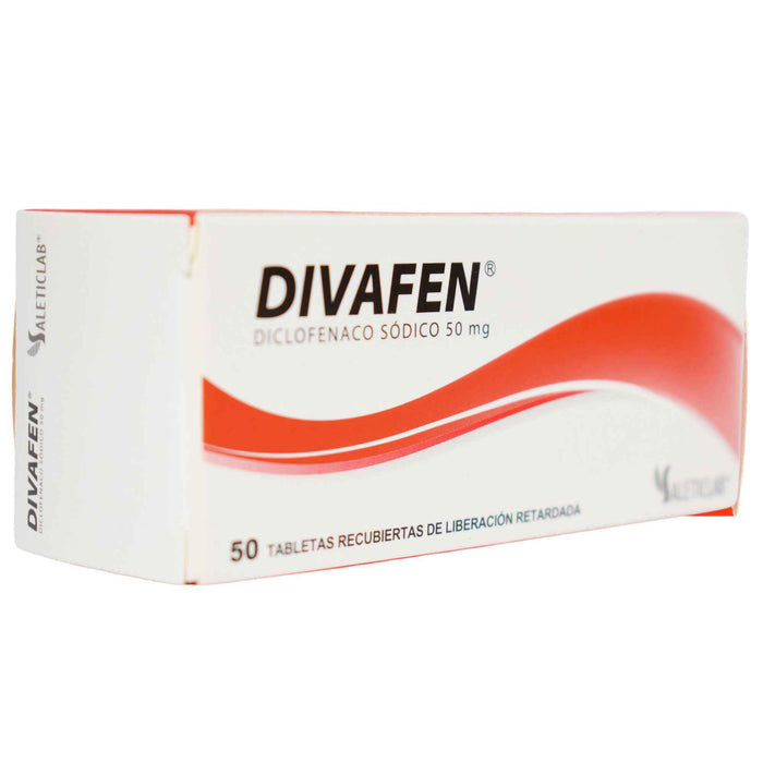 Divafen Diclofenaco Sódico 50Mg Farmacorp X Tableta