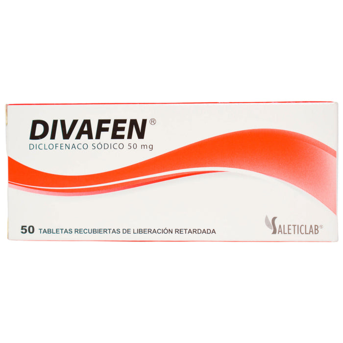 Divafen Diclofenaco Sódico 50Mg Farmacorp X Tableta