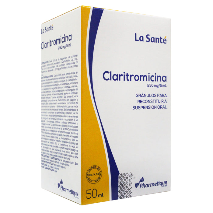 Claritromicina 250Mg 5Ml Susp X 50Ml