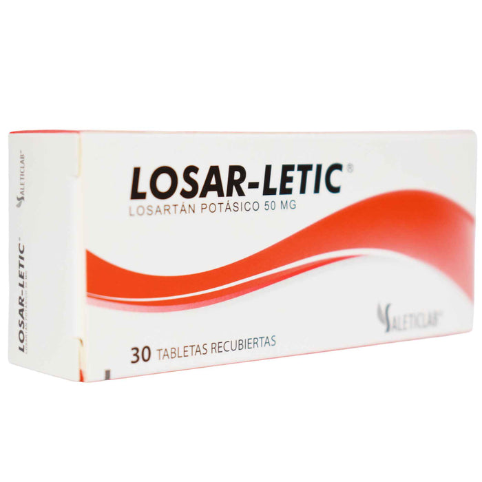 Losar-Letic 50Mg Losartan Farmacorp X Tableta