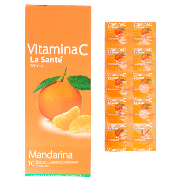 Vitamina C Mandarina La Sante 500Mg X Tableta