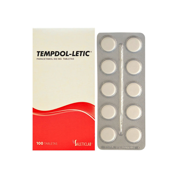 Tempdol-Letic Paracetamol 500Mg Farmacorp X Tableta