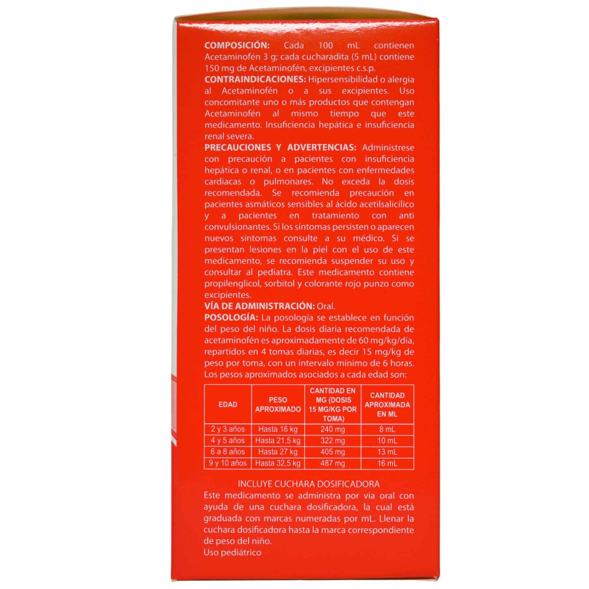 Tempdol Letic 150Mg 5Ml Paracetamol Farmacorp Jarabe X 90Ml