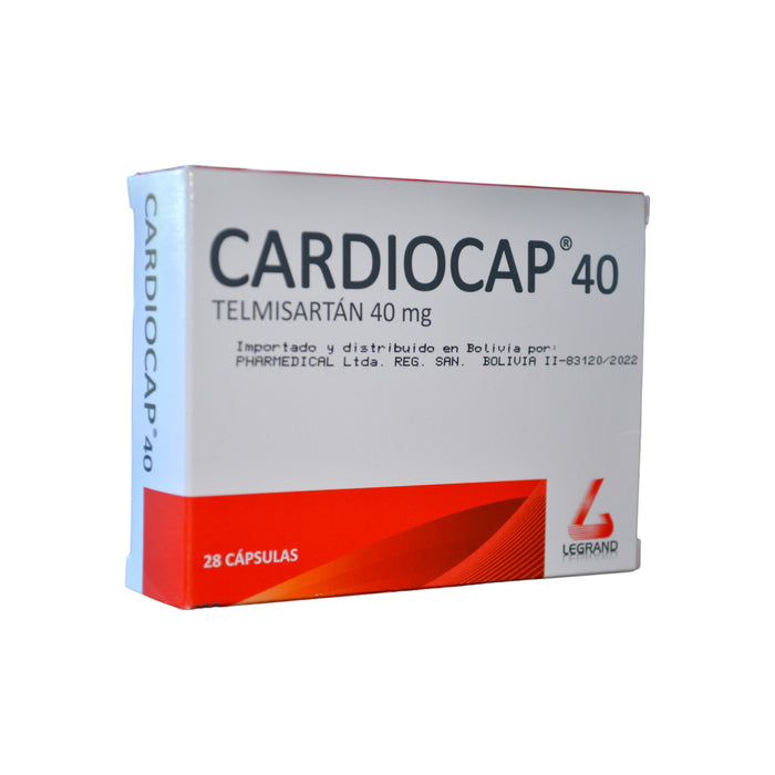 Cardiocap 40Mg X 28 Cap Telmisartan