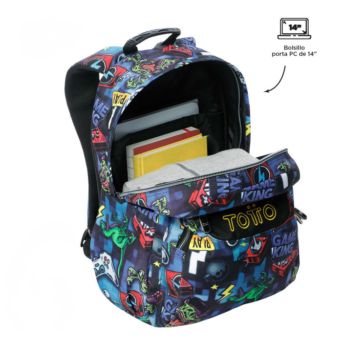 Mochila Totto Morral Acuarela Porta Pc 14