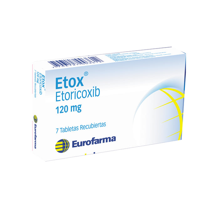 Etox 120Mg Etoricoxib X 7 Tabletas