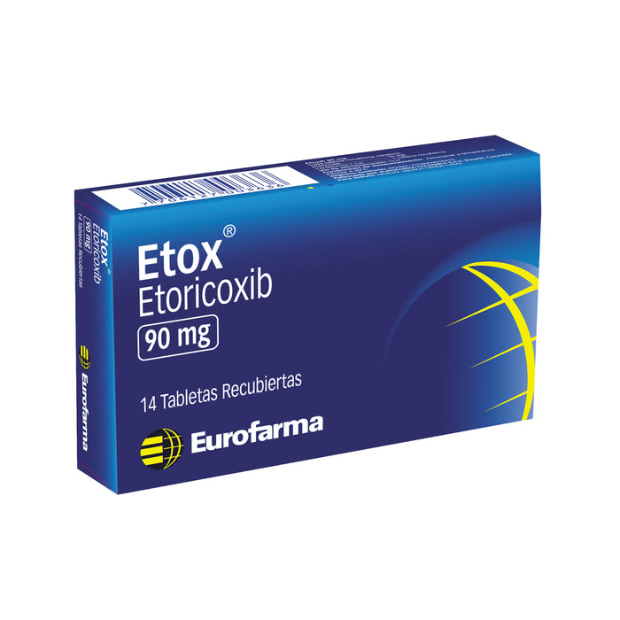 Etox 90Mg Etoricoxib X 14 Tabletas
