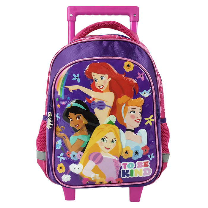 Mochila Con Rueda Disney Princesas Par Niña Pvc 13