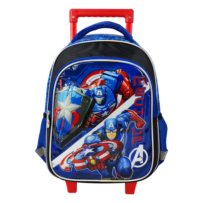 Mochila Con Rueda Marvel Avengers Para Niño Pvc 13