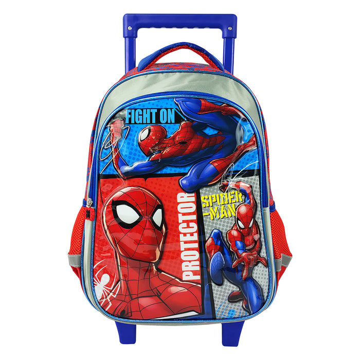 Mochila Con Rueda Marvel Spiderman Para Niño Personal Pvc 16.5