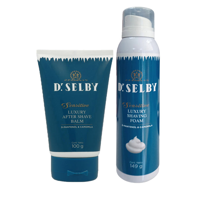 Pack De Afeitar Espuma + Bálsamo Sensitive Dr. Selby