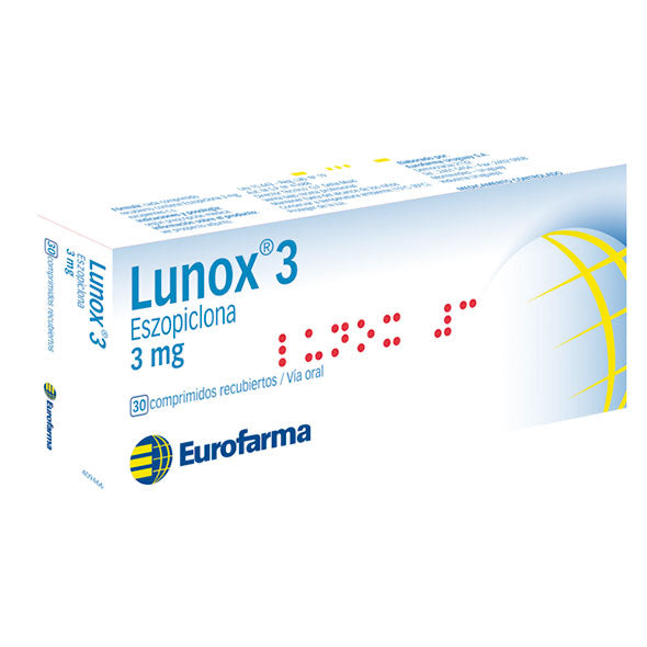 Lunox 3Mg Eszopiclona X Tableta