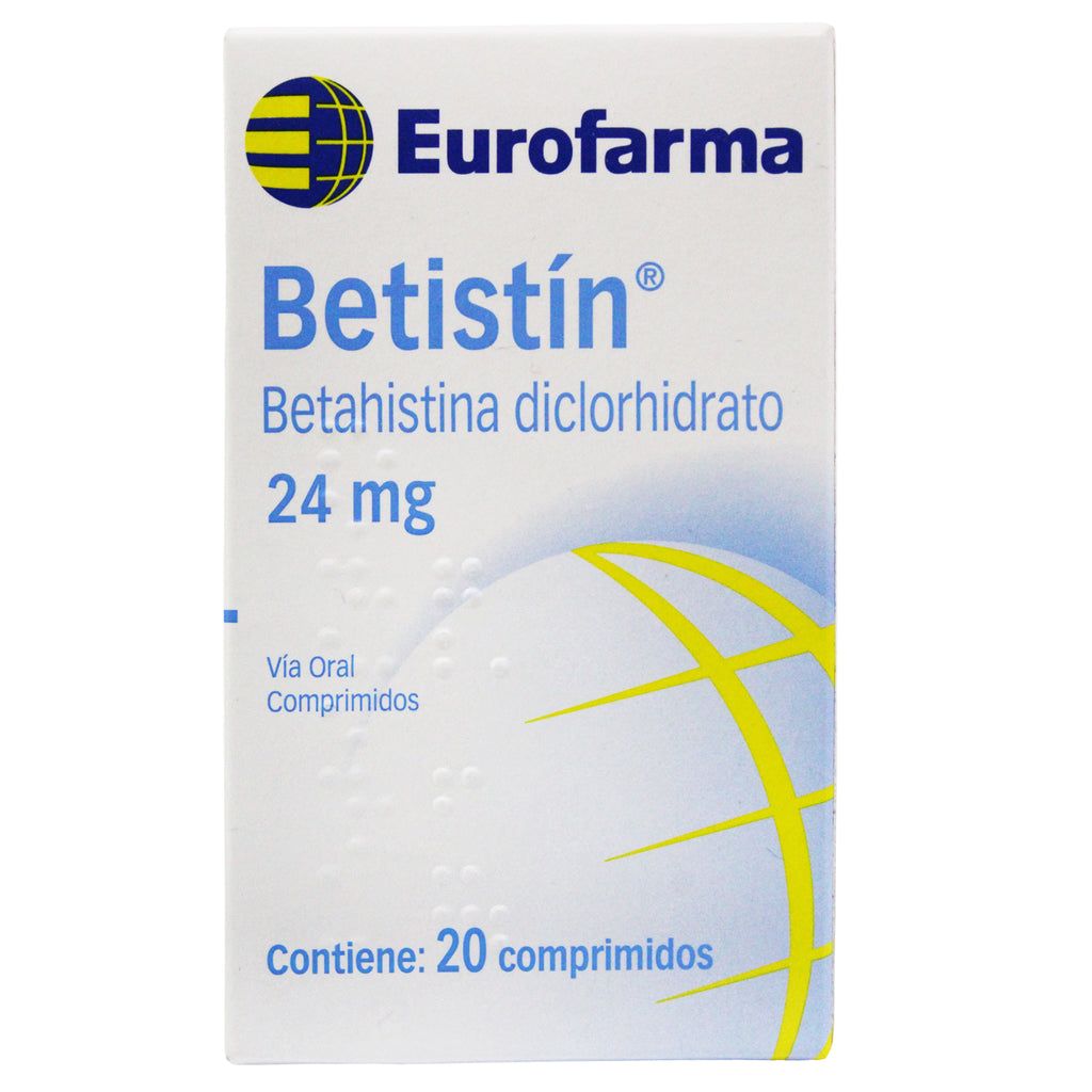 Vertigen 24Mg Betahistina X Tableta— Farmacorp